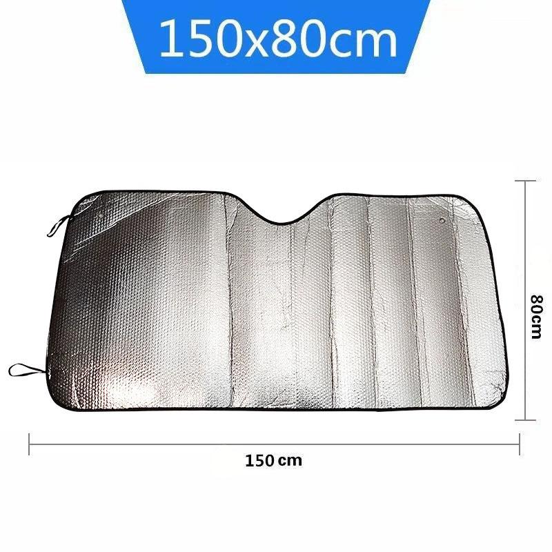 Foldable Universal 140x70CM Car Windscreen Sunshade Cover Sun UV Protection Lightable Sun Visor Covers Car Windscreen Sun Shade