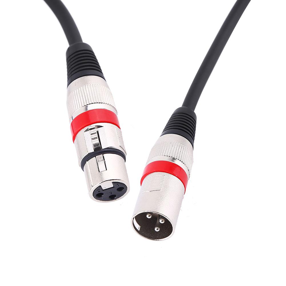 3Pin XLR Cable Male to Female M F Audio Cord Shielded Cable For Microphone Mixer 1M