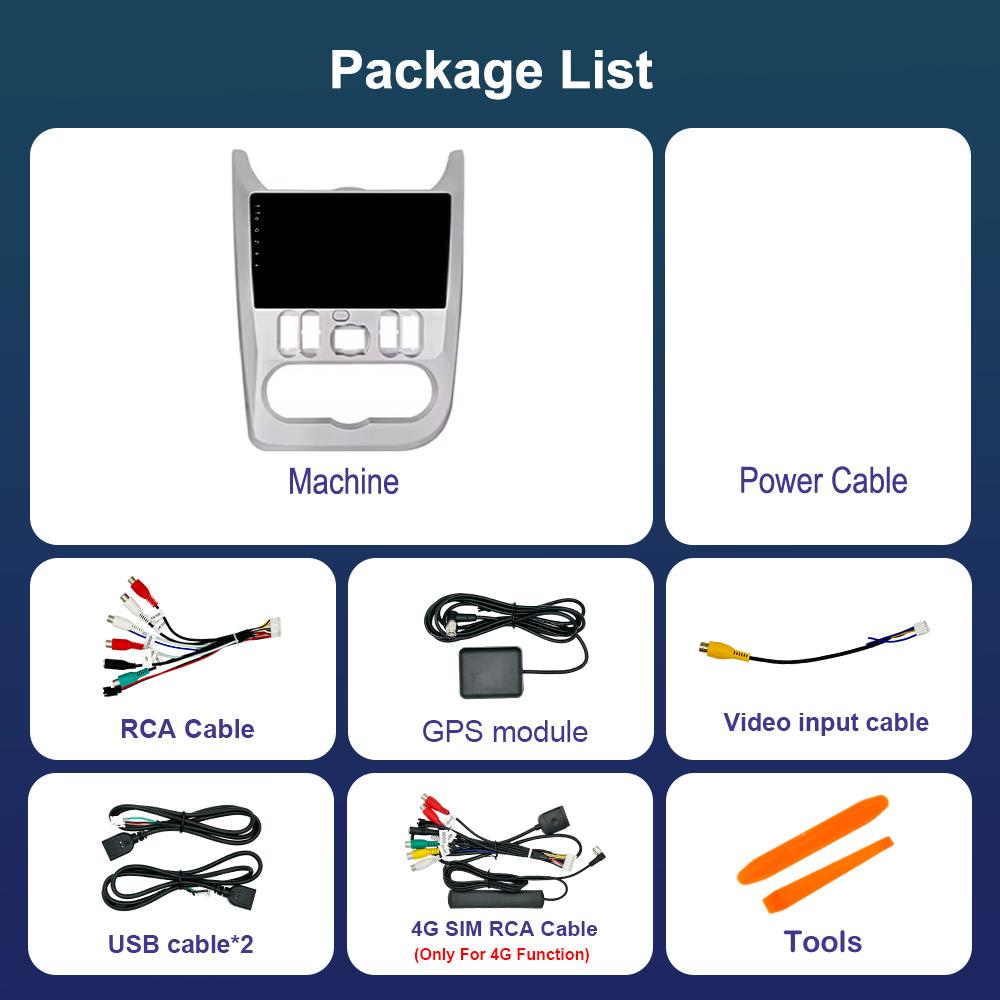 Car Radio Multimedia player for Renault Logan 1 Sandero 2009 - 2015 Android OS Wireless Carplay WiFi Head Unit GPS Navigation