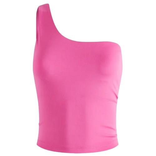 Girlfriend Collective Canotta monospalla Prism Bianca da donna/signora M violetto