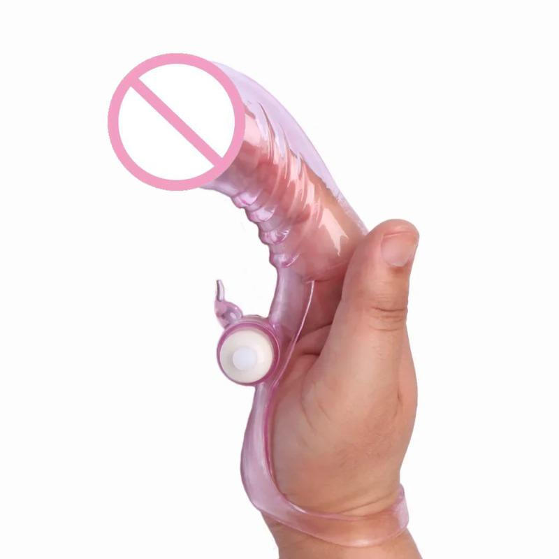 Vibrating Finger Cover for Couples – G-Spot &Clitoral Stimulator Flirting Vibration Toy, Adult Sex Accessory (Finger Condom)
