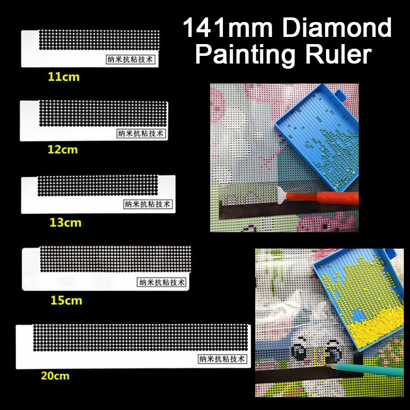141Mm Diamant Netz Lineal Form Anti-Stick Bohren Stickerei Malerei Werkzeug