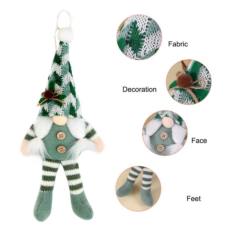 Christmas Decorations Christmas High-grade Gnome Doll Rudolph The Long-Legged Christmas Gift Ornaments