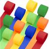 Crepe Paper Streamers Party Decorations – 12 Rolls (6 Colors, 2 of Each), 1.8" X 82 Ft Per Roll – for Birthdays, Weddings, Baby Showers,