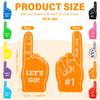 50/150Pcs Mini Foam Finger EVA Color Sports Hand Finger Interactive Fun Mini Foam Cheerleader for Basketball Football Game Party
