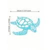 Coastal Sea Turtle Metal Wall Art, Hollow Ocean Decor for Living Room, Bedroom, Bathroom, Nautical Hanging, Boho Home Accents, Gift for Sea Lovers