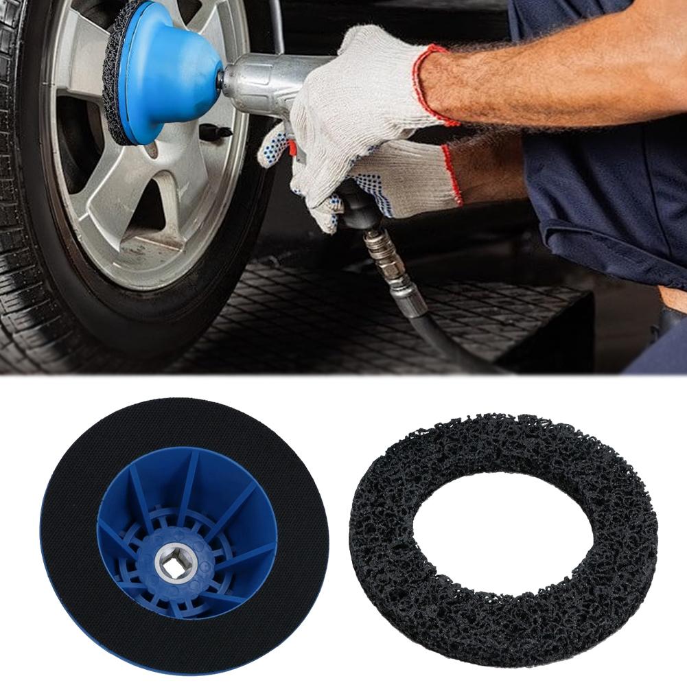 150mm Wheel Hub Grinder Silicon Carbide Disc Wheel Hub Resurfacing Kit Universal Hub Cleaner for Cars Caravans Sprinters