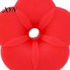 Universal Hummingbird Feeder Replacement 4PCS Parts, Simulated Red Flowers Shape, Scratch-free Bird Part Fit Silicone Waterproof Accessories,
