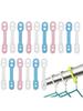 20Pcs Silicone Windproof Laundry Hanging Buckle Anti-slip Fixed Lock Hanger Clothes Hanging Organizer Hooks Outdoor Rack Clips