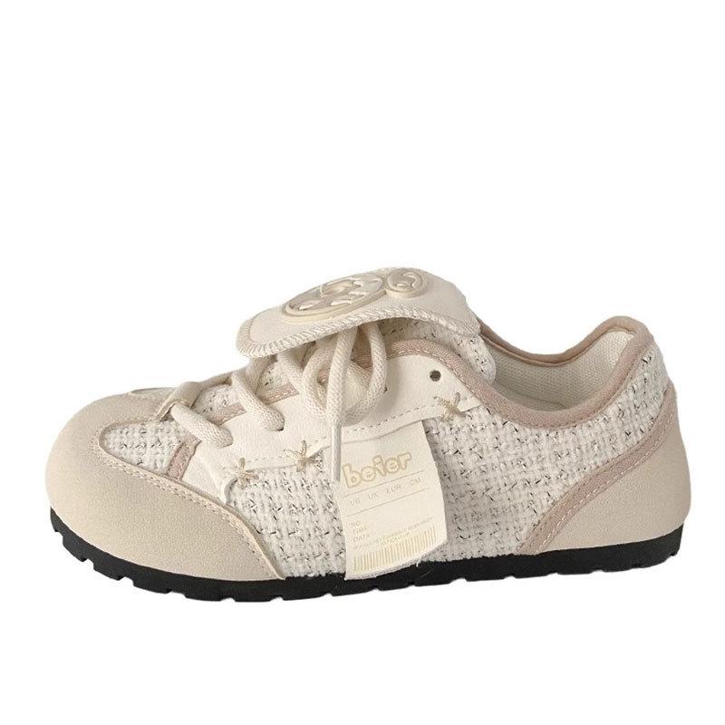 Original flip board shoes ugly cute new panda puff shoes female niche design bokenzi