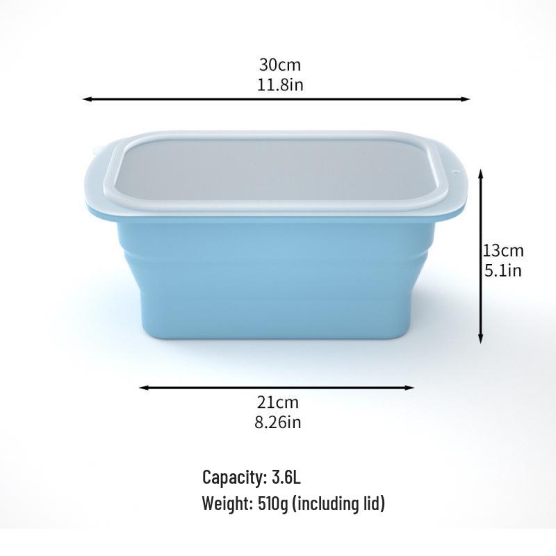 Extra Large Foldable Silicone Ice Cube Mold - 8 lb Capacity