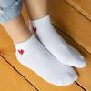 Men's Minimalist Black & White Low-Cut Socks - Spring/Autumn