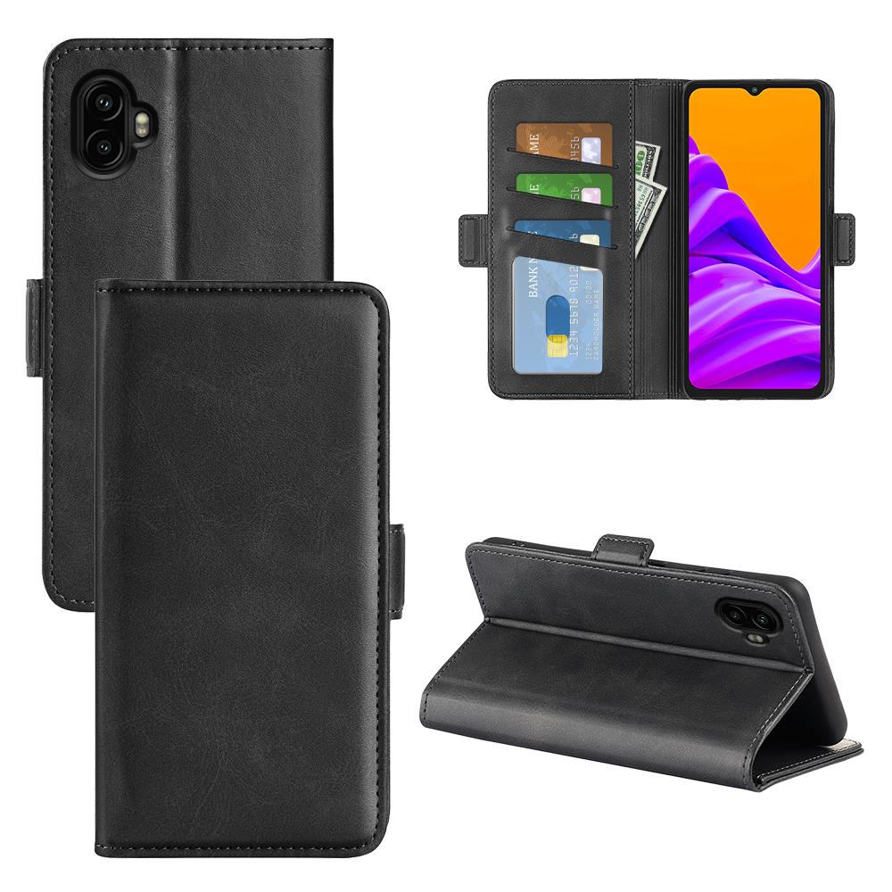 For Samsung Galaxy Xcover7 Case Calf Texture Leather Wallet Phone Cover