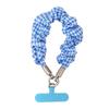 Korean Floral Plaid Phone Wrist Strap Women Detachable Phone Chain Universal Anti Lost Lanyard Cute Daily Phone Wristband
