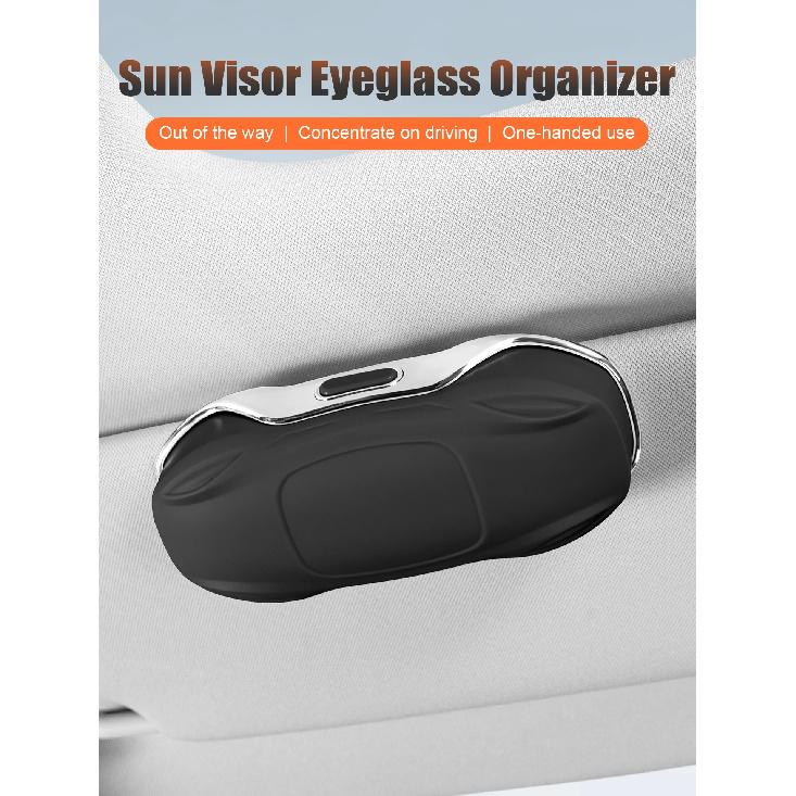 Car Sunglasses Holder Car Glasses Box Sun Visor ABS Storage Case Anti-Scratch Eyeglasses Protection Box Car Interior Accessories