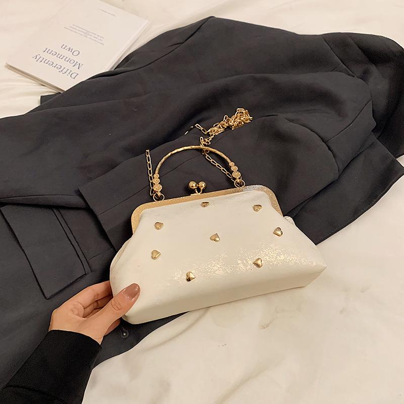 Fashi Small Tote Women's Evening Bags Elegant Love Ladies Chain Shoulder Crossbody Bag Dinner Top-handle Female Handbags Purse