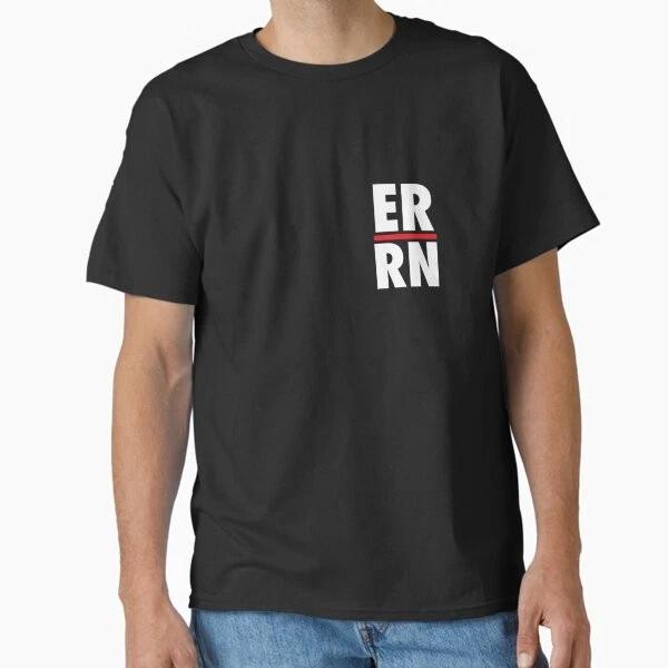Er Rn Emergency Room Registered Nurse Heart Edit Made In Usaaus Tshirt S2xl S