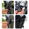 Universal Alloy Motorbike Bike Helmets Lock Hangings Hook | 2 In 1 Tamper-Proof