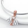 Copper Family And Friendship Theme Serie Pendant Suitable For 3Mm Original Bracelet Necklace Birthday Exquisite Jewelry Gift