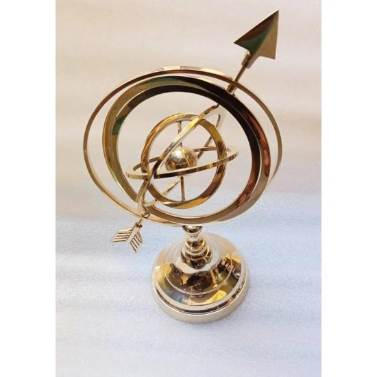 Vintage Armillary Sphere Nautical Brass Armillary 11" - Gold Finish Handmade Celestial
