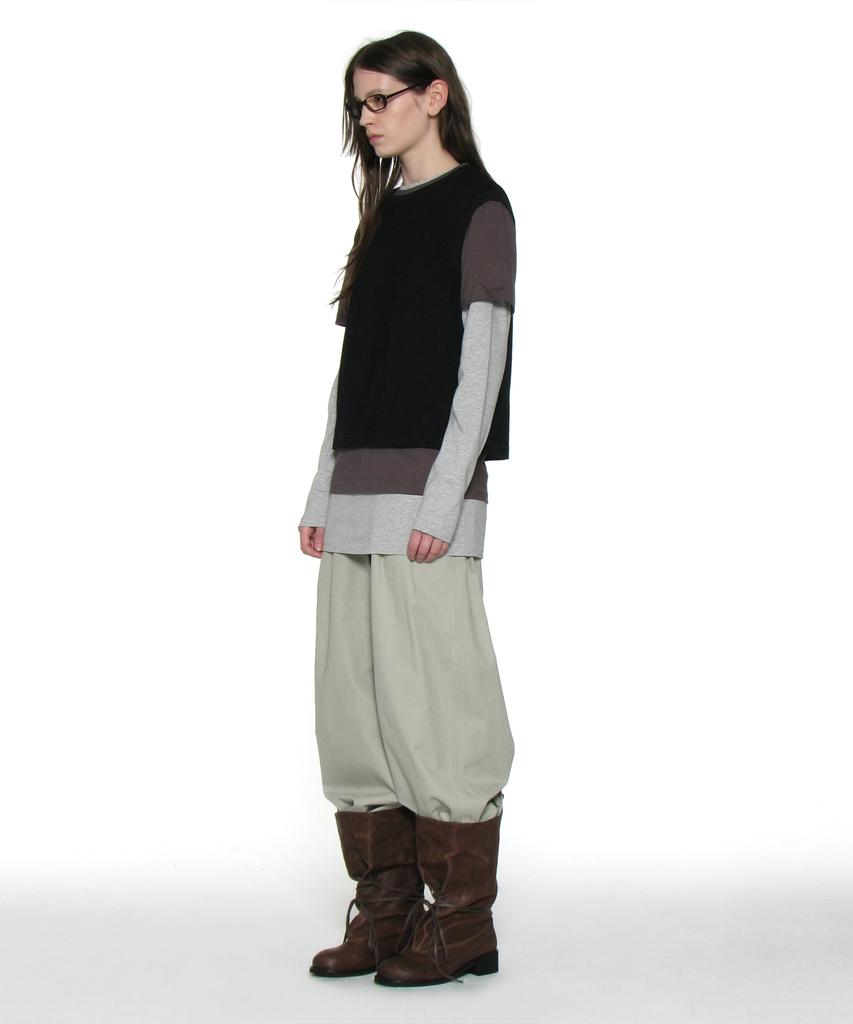 PARTIMENTO WOMEN (Set) 3 In 1 Essential Layered Tee_Black