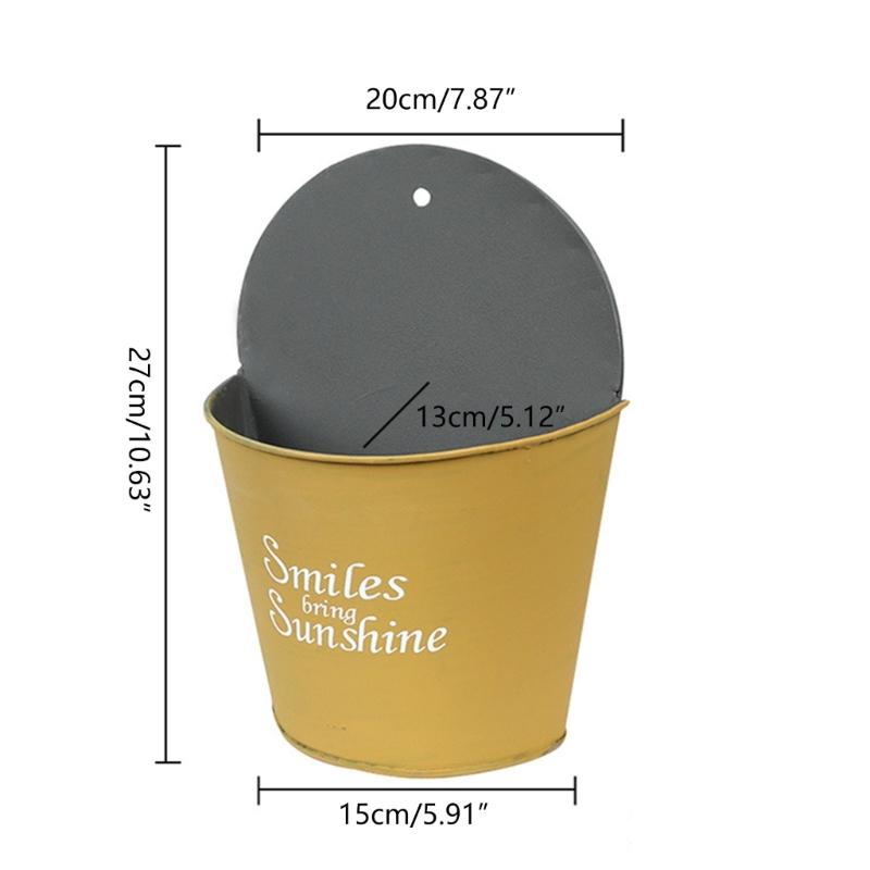 Vaso da Fiori da Parete Cesti per Piante da Appendere Cesto Semicircolare Balcone Giardino