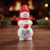 Holiday Car Dashboard Decor 2Pcs Mini Christmas Figurine Santa Claus Snowman Dolls DIY Accessories for Micro Miniature Figures Landscape Dollhouse