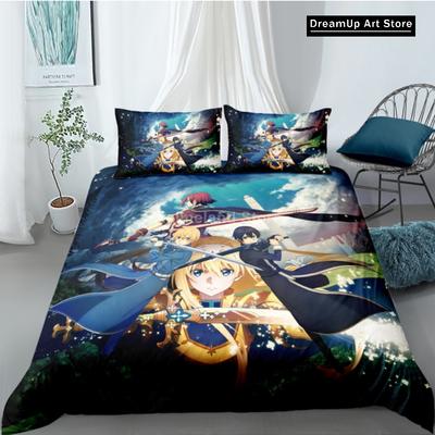 3D Print Fashion Anime Sword Art Online Bedding Set Boys Girls Twin Queen Full Size Duvet Cover Pillowcase Bed Adult Bedroom
