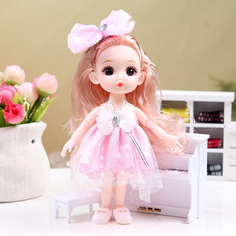 6 Inch Doll Cute Dolls With Dress for Girls Toy Christmas Gift
