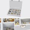 Jewelry Display Tray Classic 24 Grids Velvet Ear Stud Earrings Ring Display Tray Storage Container Organizer Jewelry Display