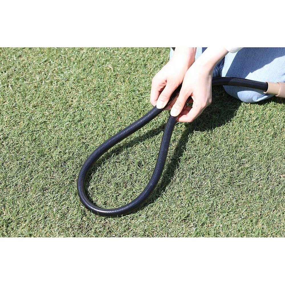 Iris Ohyama Hose Full Cover Hose 6 Types of Water Contains so It Has Strong Twisting Durability Black Reel, Reel, 30M, Flow, Pressure-resistant