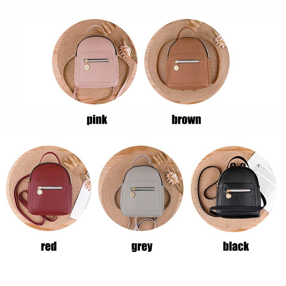 Fashion Business Small Shoulder Bag Mini Backpack Waterproof PU Daypack