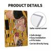 Custom Der Kuss von Gustav Klimt Metallschild Vintage Malerei Kunst Blech Dekorative Schilder Plakette Tor Garten Hof Man Cave Bar Wand