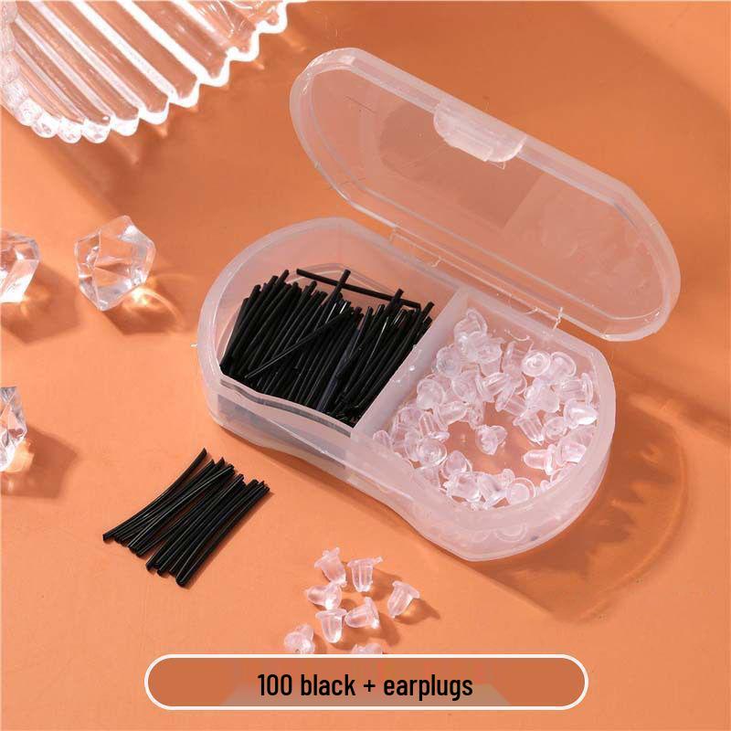 Transparent Resin Ear Piercing Studs - Anti-Clogging, Invisible, Ideal for Newly Pierced Ears