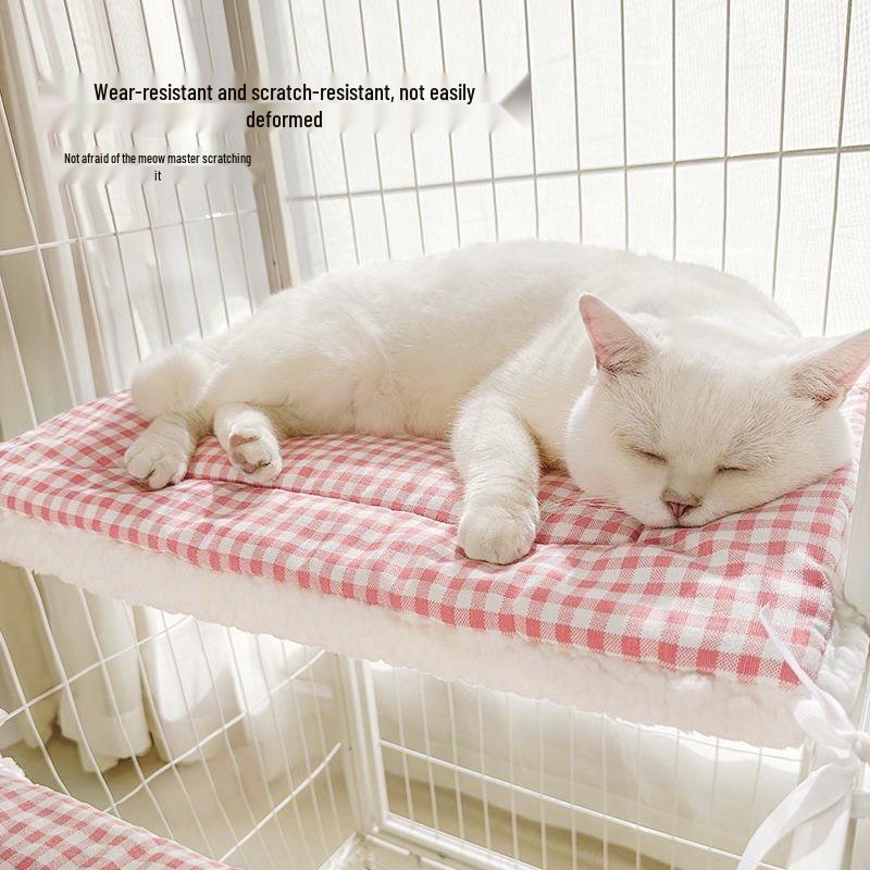 Cuscino per Animali Piattaforma Gabbia per Gatti | Tappetino per Dormire Gatto e Cane | Accessori Gabbia Letto