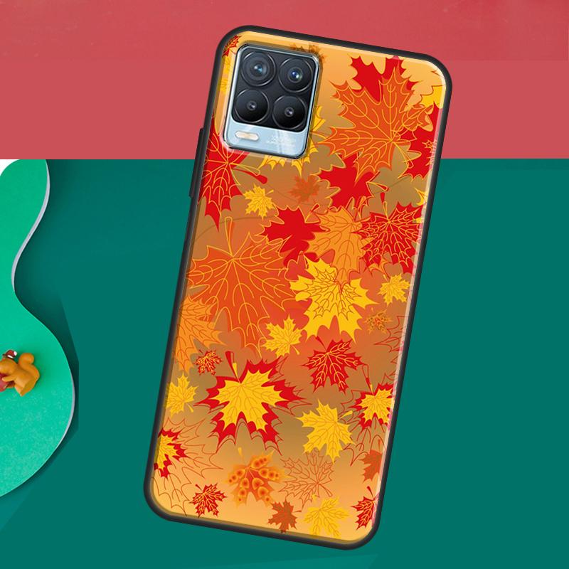 Autumn Leaves Fall Halloween Case For Realme 10 9 11 Pro Plus GT Neo 5 2T 3T C11 C15 C21Y C25s C30 C31 C33 C35 C55 Cover