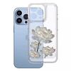White Lotus Silicone Case Compatible with iPhone 11/12/13/15/16 Pro Max Full Protection Anti-Fall Protective Cover For iPhone16 16Pro 15Pro