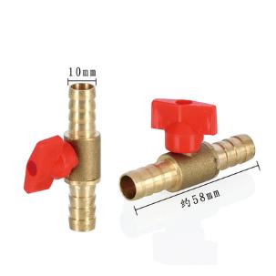 

8mm 10mm Hose Barb x 1/2 BSP Male Female Thread 3 Three Way Brass Ball Valve Pipe Fitting Connector Adapter For Fuel Gas Water
