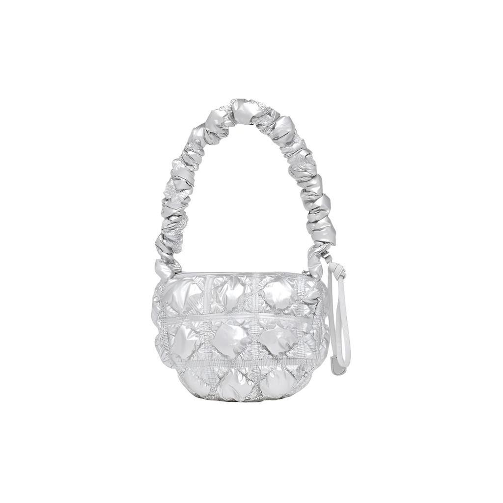 New CARLYN Nylon Cloud Bag One Shoulder Handbags Regular Women's Silver H73101010S