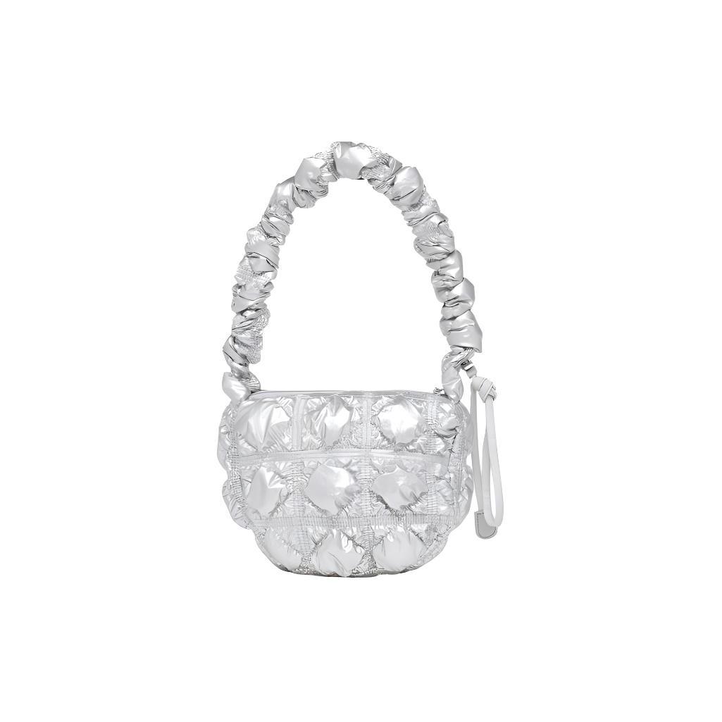 

New CARLYN Nylon Cloud Bag One Shoulder Handbags Regular Women s Silver H73101010S 21.1*7.1*17.0CM