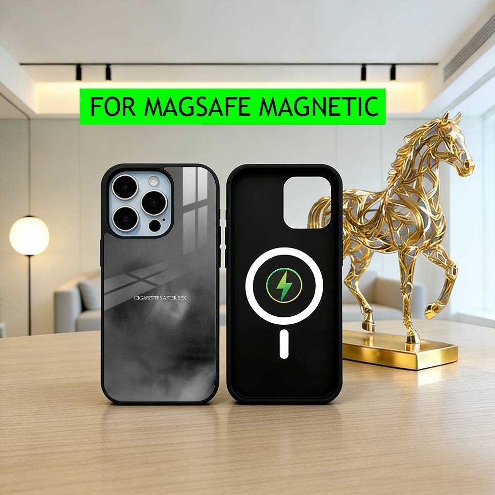 C-Cigarettes A-After Sex Abstract Band Phone Case For iPhone17,16,15,14,13,12,11 Plus,Pro Magnetic For Magsafe Wireless Charging iPhone11PRO
