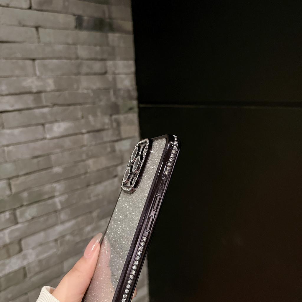 Luxury Plating Gradient Glitter Clear Case For iPhone 16 15 14 13 12 11 Pro Max 16Pro For Ultra Slim Shockproof Bumper Cover