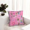 Emilia Mernes MP3 Kissenbezug Doppelseitiger Druck Polyester Kissenbezug Dekor Kissenbezug für Sofakissen Zuhause Quadratisch 45*45cm