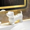 Ceramic Dachshund Toothbrush Holder Space Saving Toothbrush Storage Rack  Sink