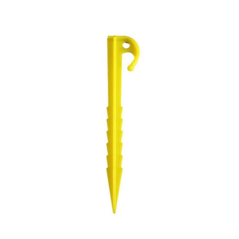 Camping Tent Pegs With Plastic Spiral Nails For Outdoor Shelter Securement