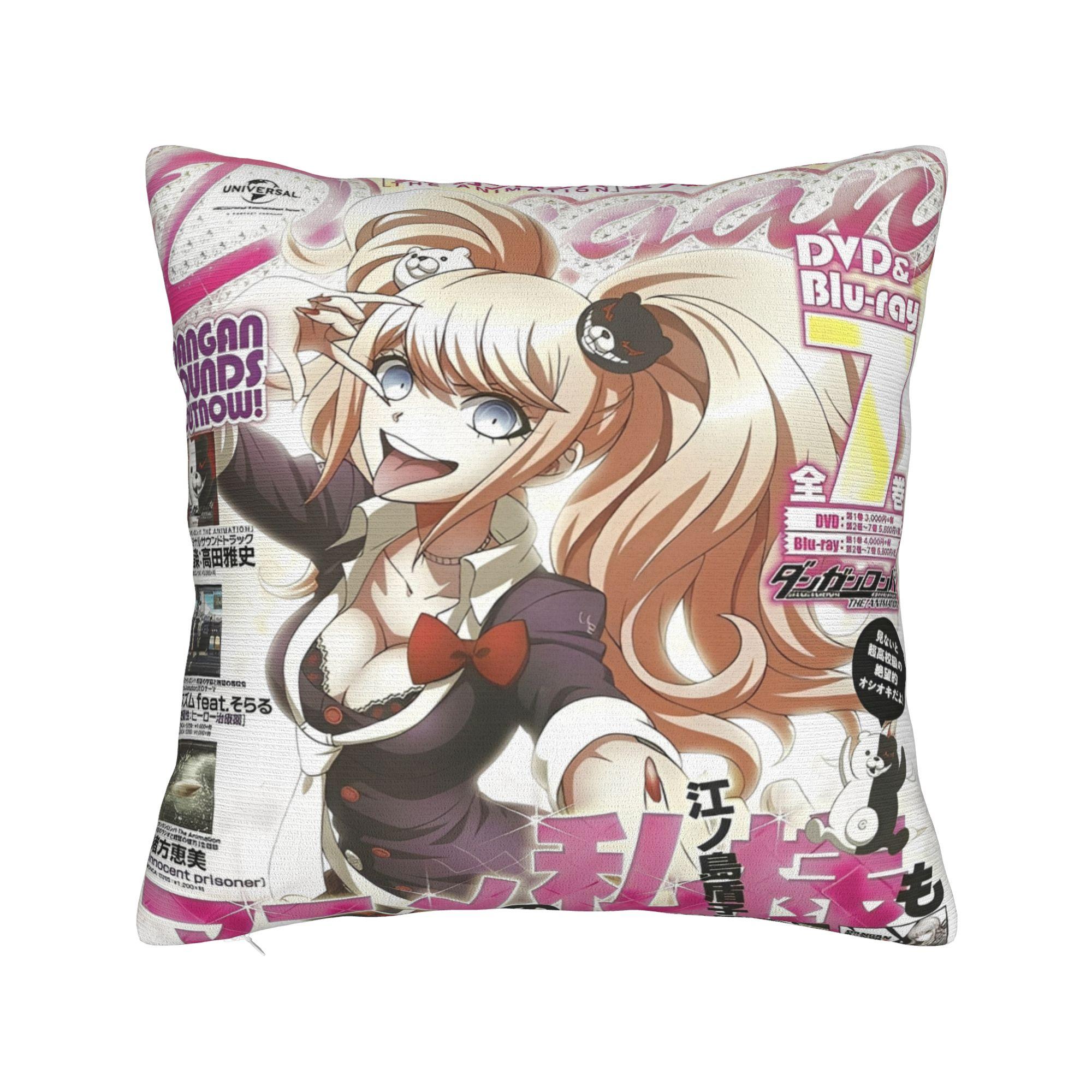 Подушки с принтами японского аниме Danganronpa, товары, мягкая наволочка, декоративная наволочка для подушки, чехол для декоративной подушки, гостиная, разные размеры 12x12Inch