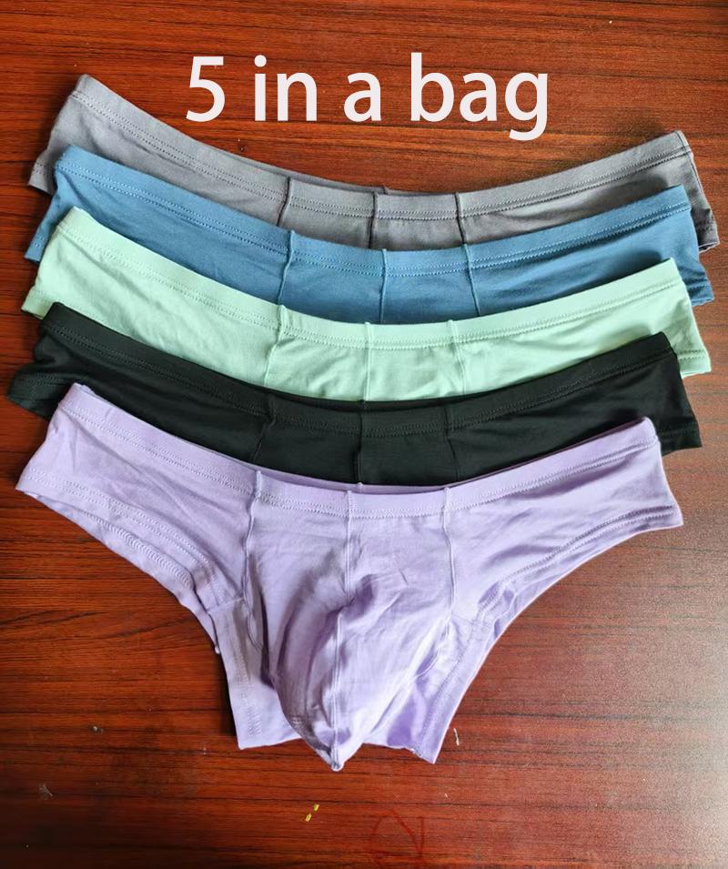 Low Rise Mens Briefs Sexy Thong Underwear for Men Soft Breathable Comfortable Panties