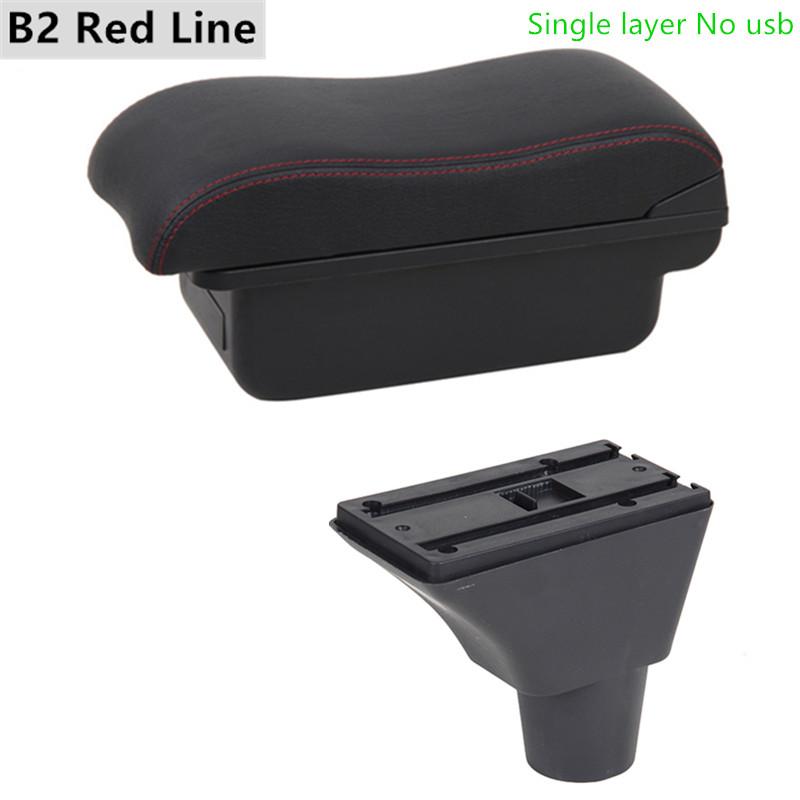 For Seat Ibiza Armrest Box Ibiza 6j Ibiza 6L Central Store Content Storage Box with Cup Holder Products with USB Accessories