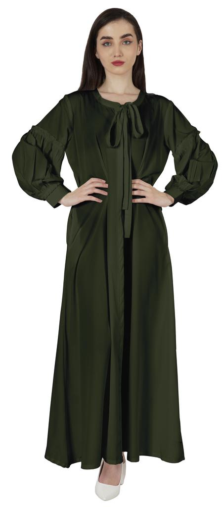 Bimba Women's  Abaya  Islamic Prayer Dress With  Hijab Scarf  Cuff On Sleeve  Muslim