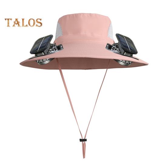 Pánský rybářský klobouk se solárním ventilátorem široký okraj sluneční klobouk větruodolný design rybaření kempování turistika solární ventilátor klobouk se 2 ventilátory